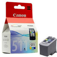 Tusz Canon CL511 do MP-240/260/270, MX-360 | 9ml | CMY | 2972B001