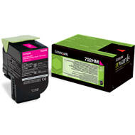 Kaseta z tonerem Lexmark 702HM do CS-310/410/510 | zwrotny | 3 000 str.| magenta | 70C2HM0