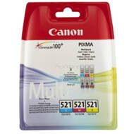 Tusz Canon CLI521 do iP-3600/4600, MP-540/620/630/980 | 3 x 9 ml | CMY | 2934B010